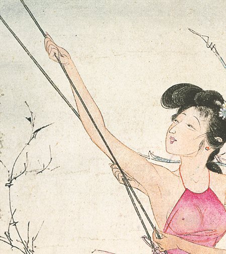 榆阳-胡也佛的仕女画和最知名的金瓶梅秘戏图